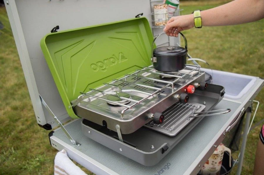 Vango Combi IR Grill Camping Cooker - Green - Image 3