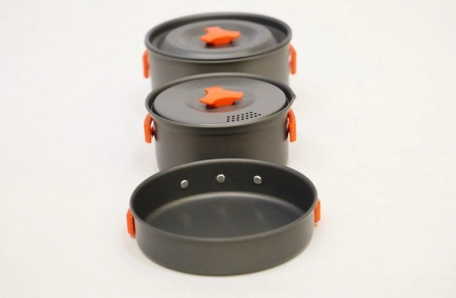 Vango Hard Anodised 2 Person Cook Kit - Grey - Image 2