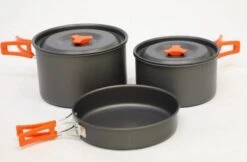 Vango Hard Anodised 4 Person Cook Kit - Grey