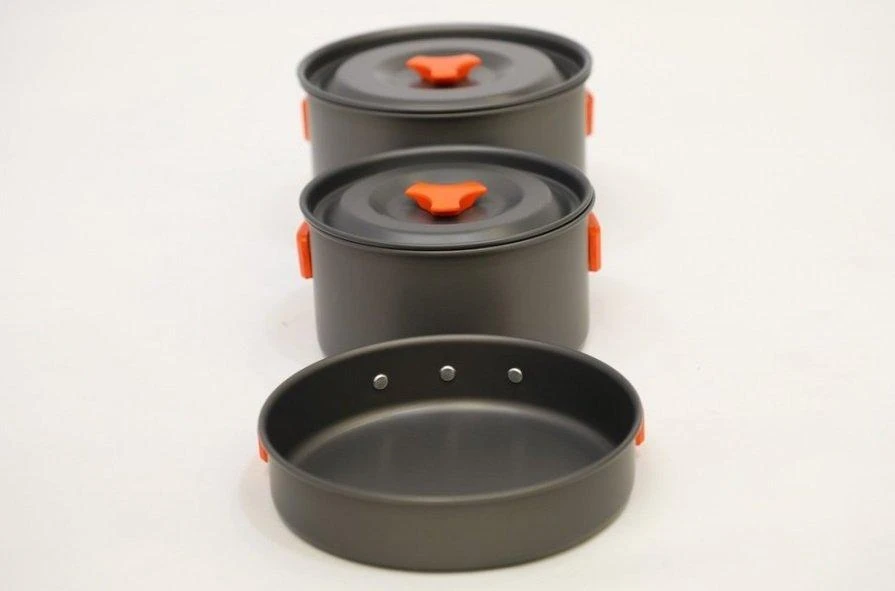 Vango Hard Anodised 4 Person Cook Kit - Grey - Image 2