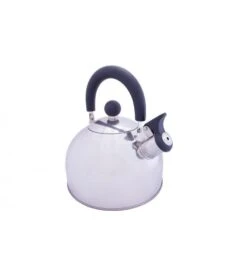 Vango 2L Stainless Steel Kettle With Folding Handle - Grey