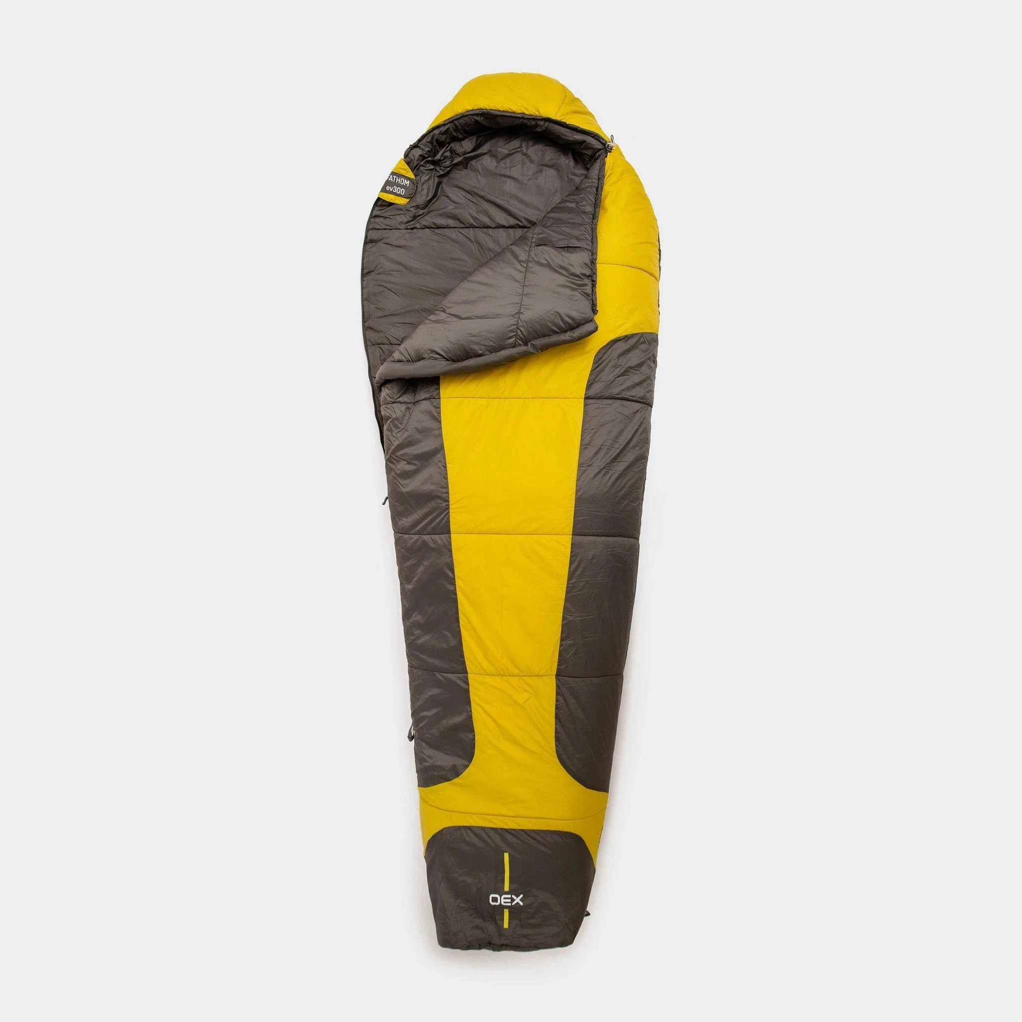 OEX Fathom EV 300 Sleeping Bag - Yellow - Image 2