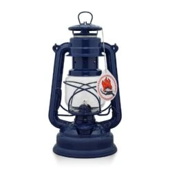 276 Hurricane Lantern - Colbalt Blue