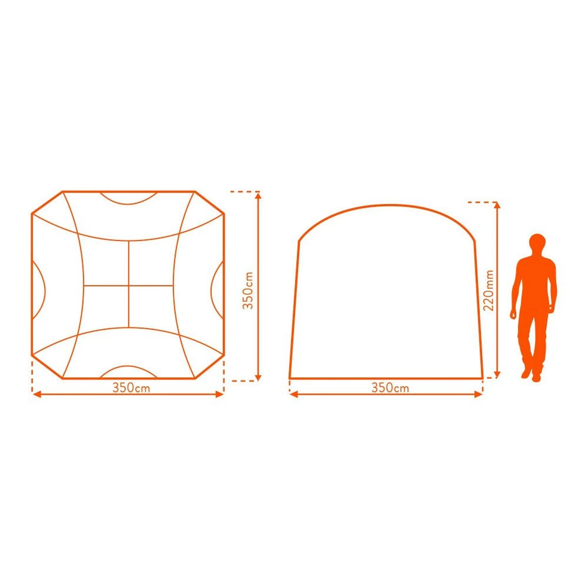 Camping Shelter - Grey - Image 6