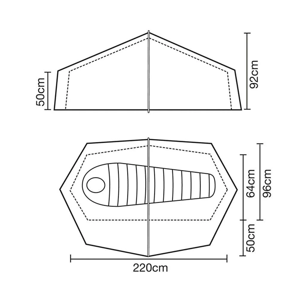 Wild Country Zephyros Compact 1-Person Tent - Green - Image 2